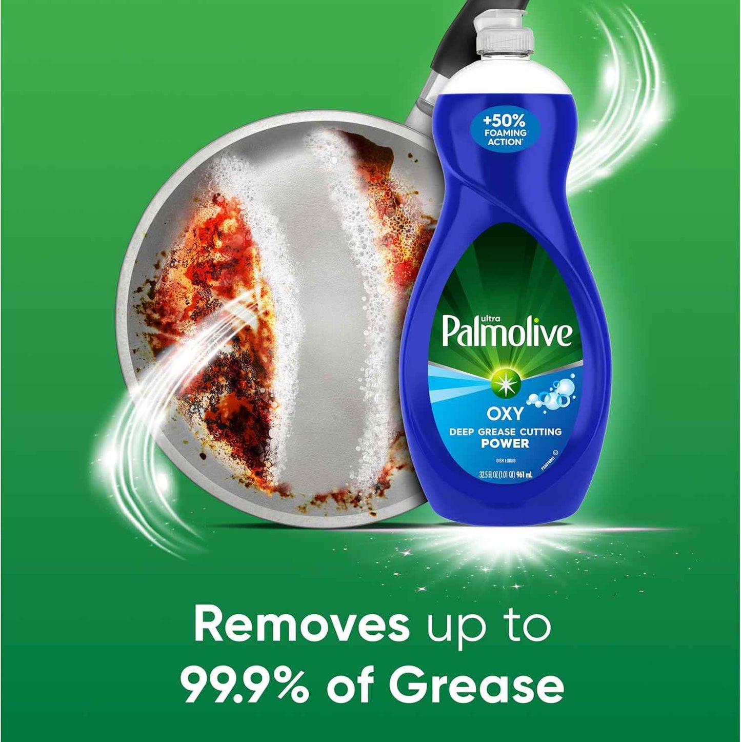Palmolive Oxy Power Degreaser Dish Soap – Child-Safe Baby Bottle and Kid Cup Cleaner, 32.5 Fl Oz Pack of 4