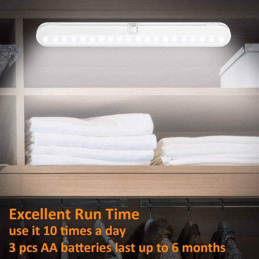 BLS T01L Motion Sensor Light – Minimalist Wire-Free Pantry and Closet Bar Light with Adjustable Swivel Beam