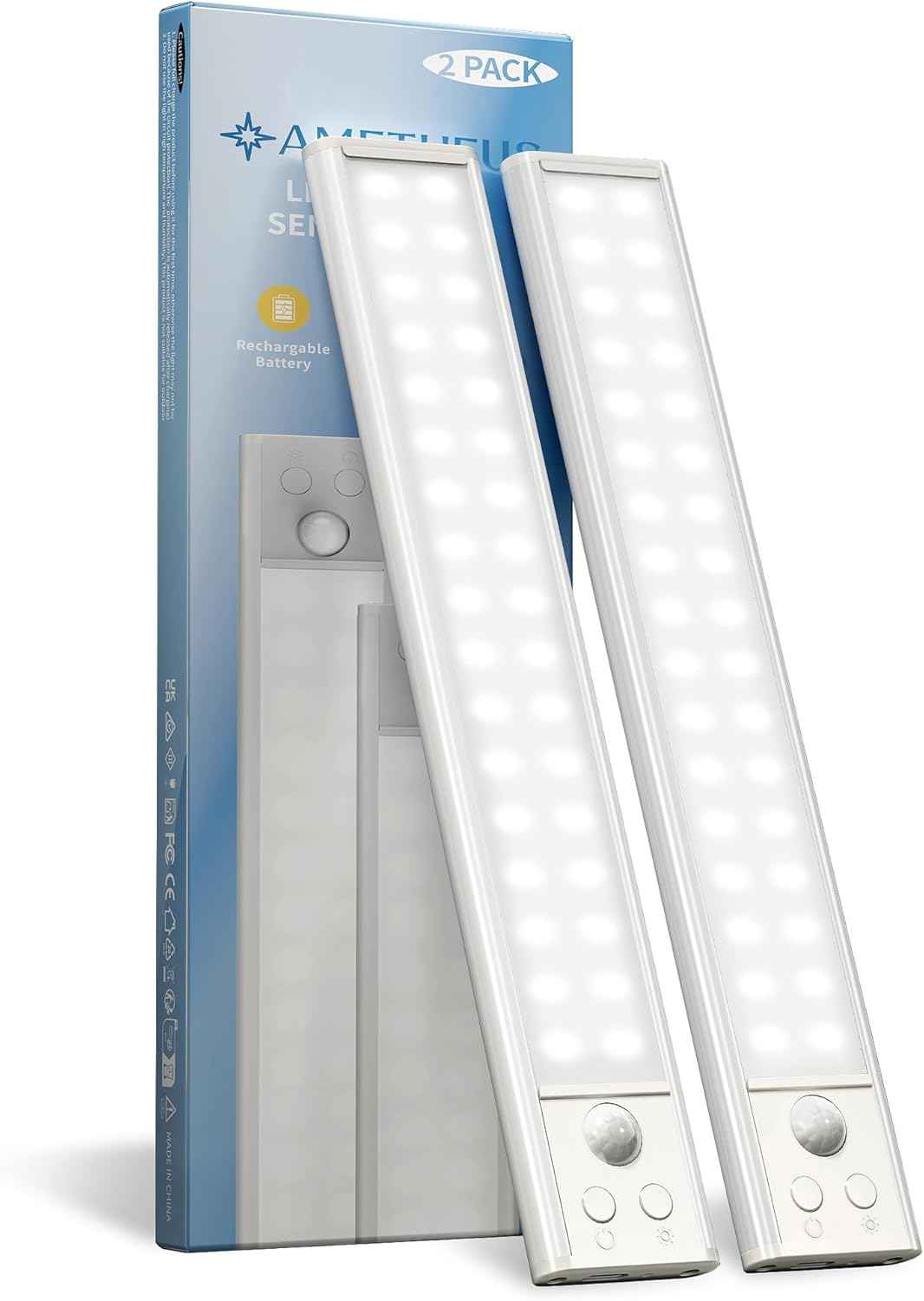 LUMENIX Aura Under Cabinet Light – Thoughtful Housewarming Gift for New Homeowners, 2-Pack