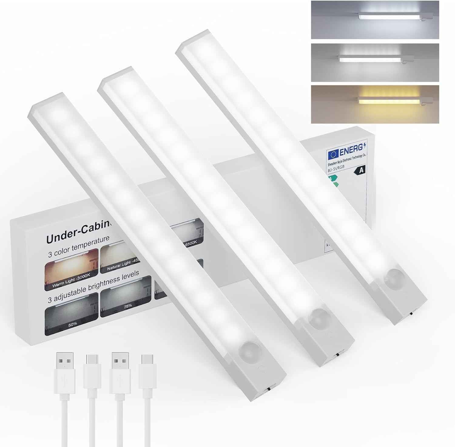 LuminWick Motion Light Set – Thoughtful Housewarming Gift for New Homeowners, 3 Pack
