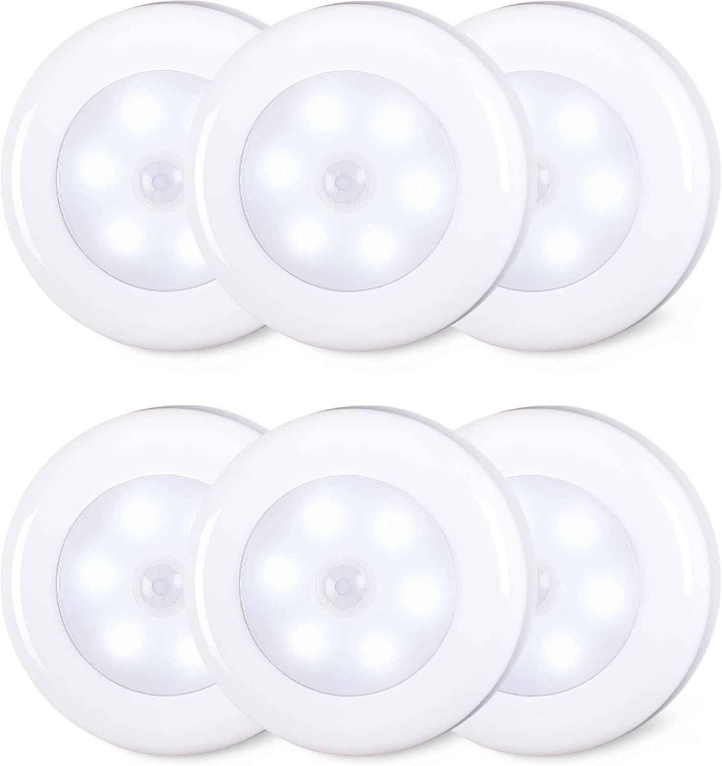 STAR-SPANGLED Motion Sensor Puck Lights – Shock-Free, Child-Safe Night Light for Nursery and Stairways