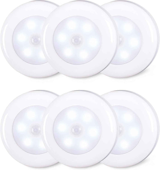 STAR-SPANGLED Motion Sensor Puck Lights – Shock-Free, Child-Safe Night Light for Nursery and Stairways