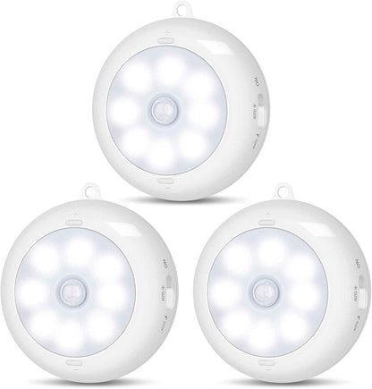 LumeSync Motion Sensor Puck Light – Clean Line Under Cabinet and Closet Lighting, Matte White Minimalist Design, Battery