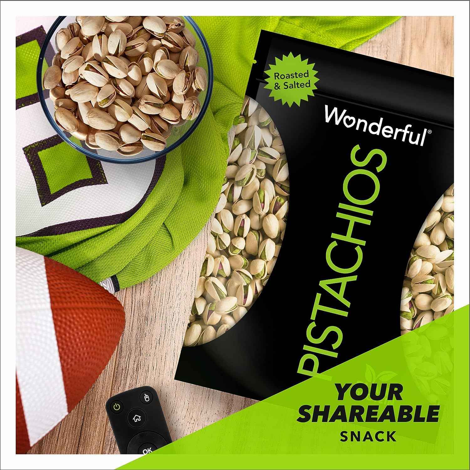 Wonderful Pistachios In-Shell Protein Snack – Self-Care Pantry Staple for Slow, Satisfying Snacking