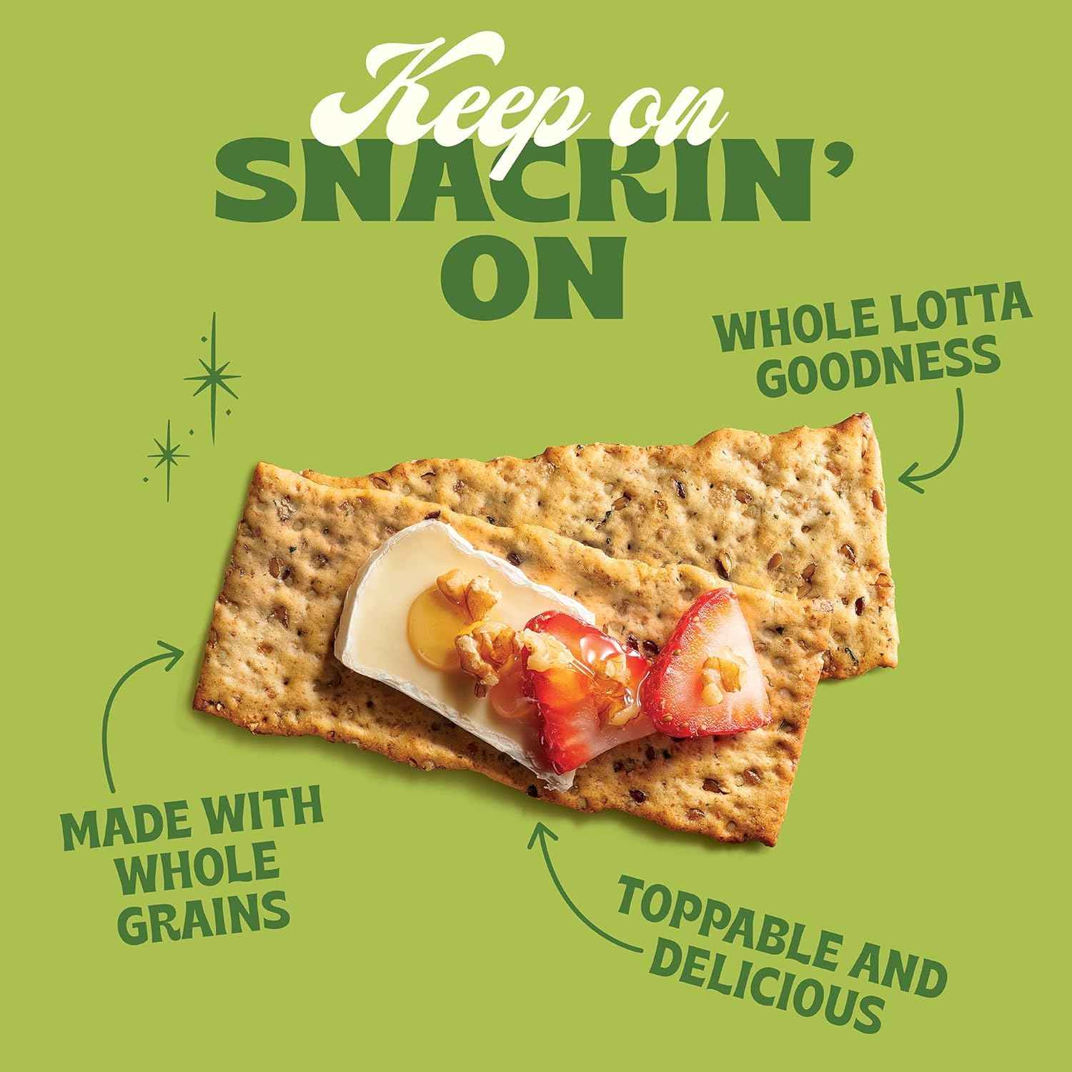 Back to Nature Multigrain Flax Seeded Flatbread Crackers – Wholesome Office Desk Drawer Snack for Health-Conscious Adults