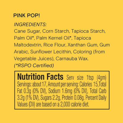 Pink Pop! Natural Nonpareils Sprinkles by Supernatural – Soft Pink and White Decorating for Understated Dessert Tables