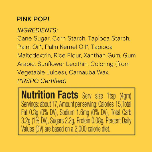 Pink Pop! Natural Nonpareils Sprinkles by Supernatural – Soft Pink and White Decorating for Understated Dessert Tables