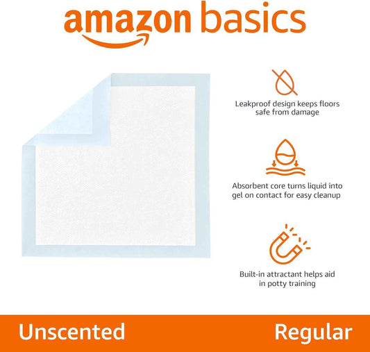 Amazon Basics Leak-Proof Dog Pee Pads – Calming Crate Area Setup for New Puppy Wellness Routine