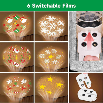 Lumabelle Lighted Christmas Star with Silent Projector – Child-Friendly Nursery and Playroom Holiday Centerpiece