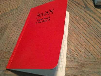 Elan Publishing Company E64-8x4S Sewn Field Book 4 5/8 x 7 1/4 - Water-Resistant Outdoor Survey Notebook for Backcountry Crews