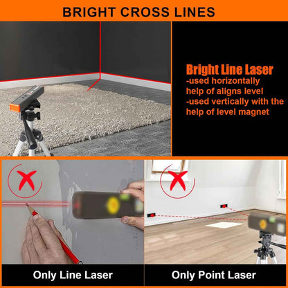 LazerLevel Minimalist Two Tools in One Laser Level for Intentional Spaces and Clutter Free Tool Drawers
