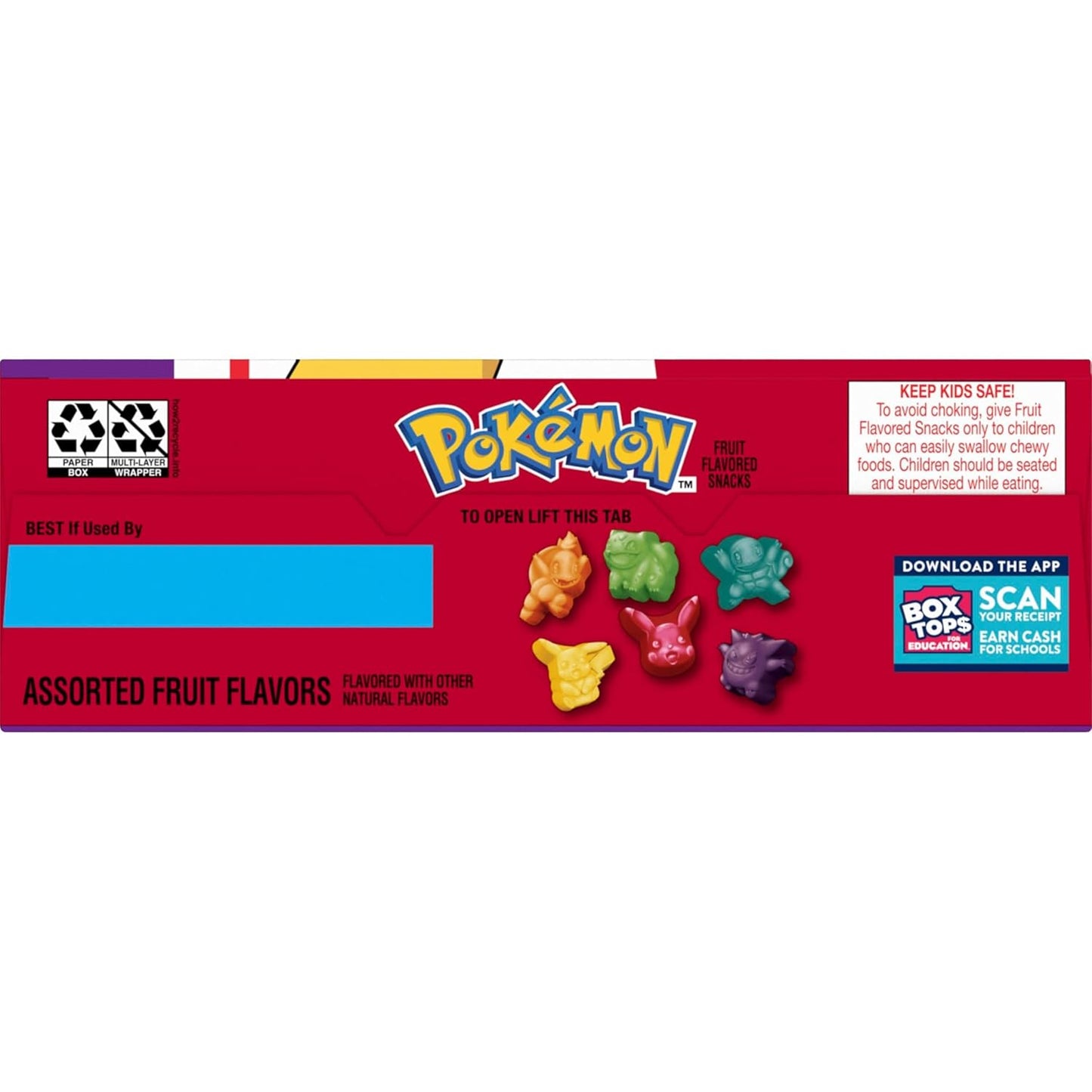 Pokemon Fruit Flavored Snacks, Individually Wrapped Kids Snacks for Lunchboxes and After School, Gluten Free Pantry Pack, 17.6 oz, 22 Pouches