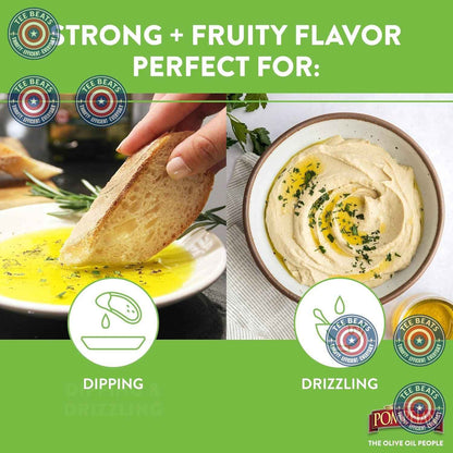 Pompeian Spanish Bold Extra Virgin Olive Oil – Premium Pantry Statement Bottle for Elevated Home Kitchens, NAOOA Certified