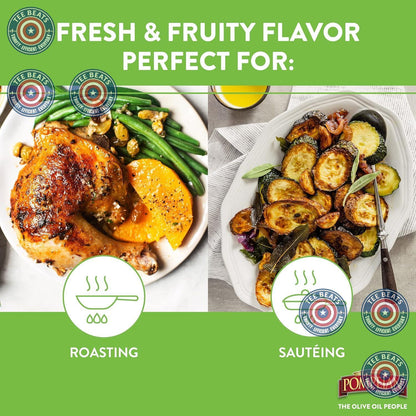 Pompeian Gourmet Selection Extra Virgin Olive Oil – Thoughtful Housewarming Gift, Premium Cold Pressed EVOO for New Homeowners