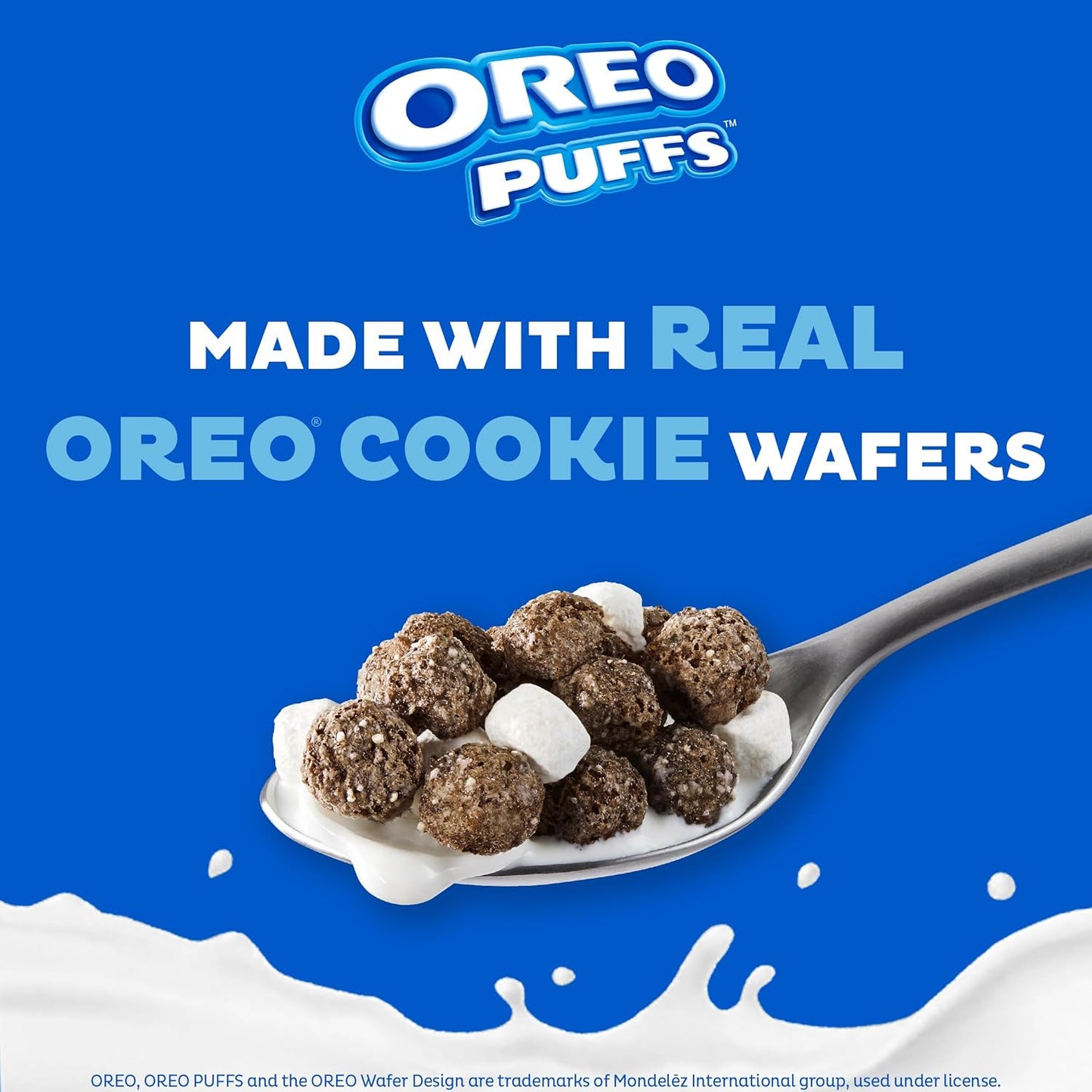 Post Oreo Puff Cereal – Portable Chocolate Snack for Camping Trips and Road Trip Lunches, 10 oz Box