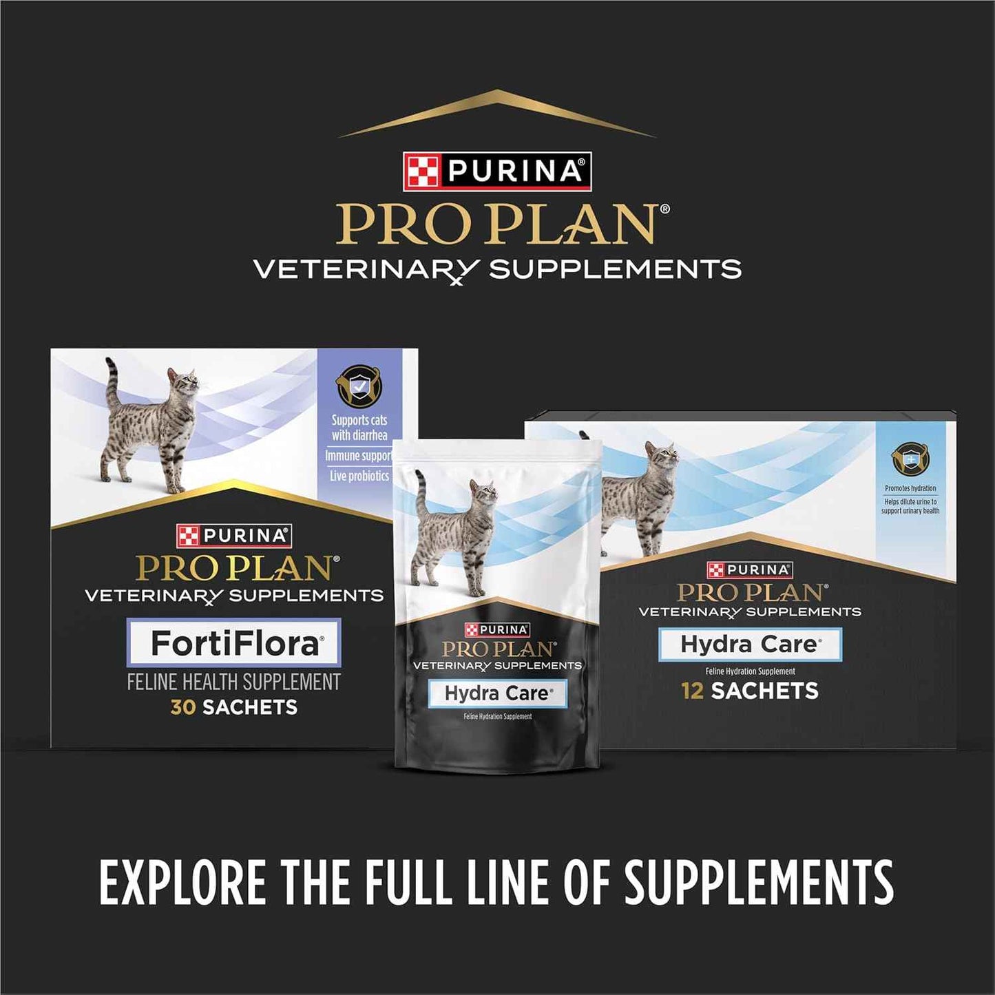 Pro Plan Veterinary Supplements FortiFlora Powder for Cats – Vet-Formulated Safe Daily Probiotic for Kittens and Adult Cats with Sensitive Stomachs