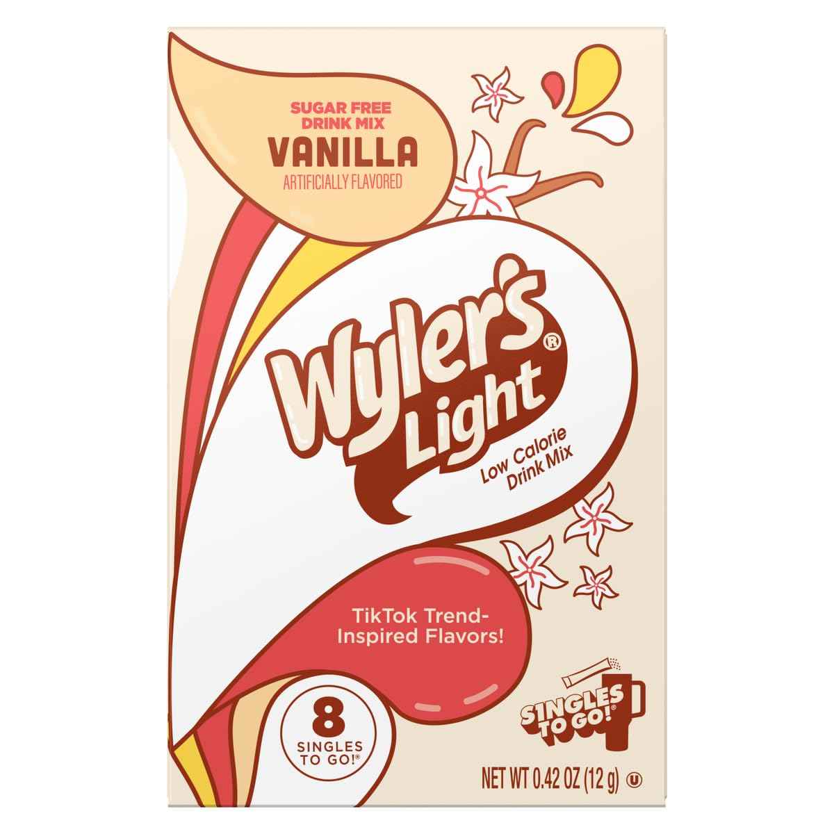 Wyler's Light Vanilla Powdered Drink Mix - Guilt-Free Flavored Water for Self-Care Routines