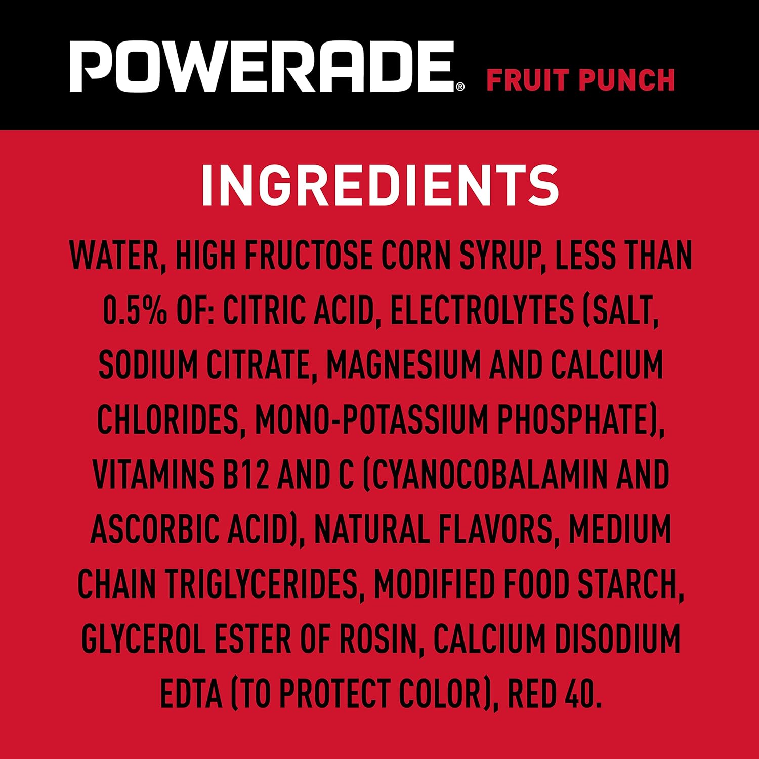 Powerade Fruit Punch – Kid-Friendly Electrolyte Drink for Lunch Boxes and Youth Sports, 20oz 8 Pack