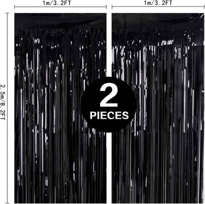 [Brand Name] Metallic Tinsel Curtain 2-Pack – Thoughtful Housewarming Gift, Reusable Photo Booth Doorway Backdrop