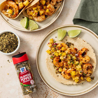 McCormick Crushed Jalapeño Pepper, 1.37 oz — Portable Spice for Patio Grilling and Outdoor Taco Bars, SnapTight Shaker