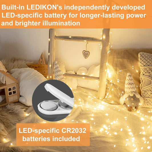 Brightown Mini Fairy Lights Battery Operated – 24 Pack Simple LED String Lights for Neutral Interiors and Intentional Living Spaces
