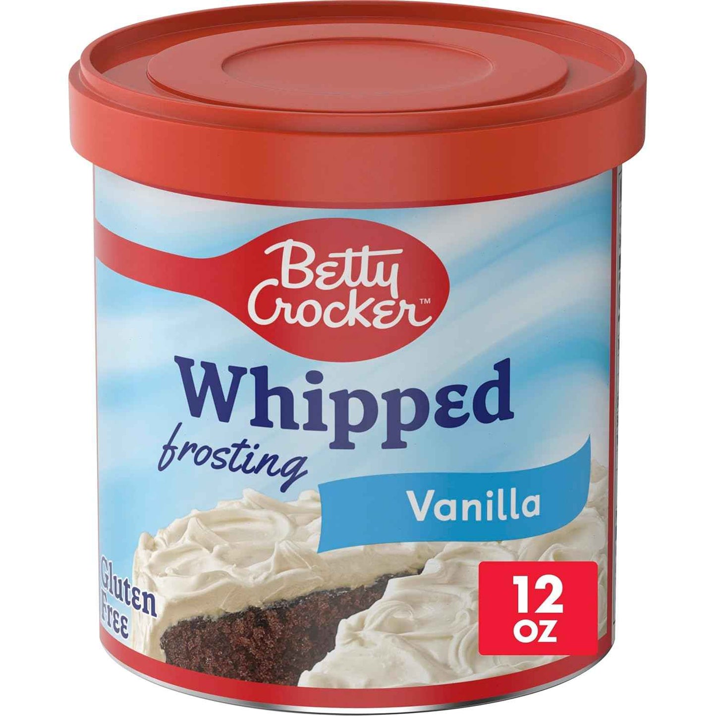 Betty Crocker Gluten Free Whipped Frosting – Worry-Free Cupcake Decorating Frosting for Classroom Parties, 12 oz Tub