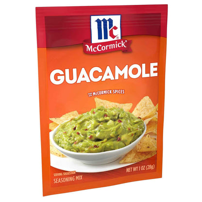 McCormick Guacamole Seasoning Mix for Tailgates and Backyard Parties, Portable 1 oz Packet
