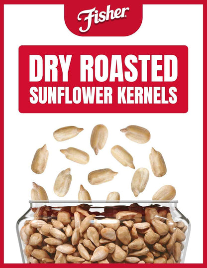 Fisher Dry Roasted Sunflower Kernels with Sea Salt – Clean Pantry Snack for Mindful Snackers, 7.25 oz Gluten-Free Bag