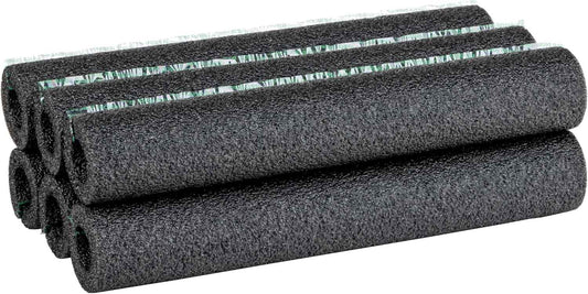 Duck Brand Foam Pipe Covers – Clean Looking Pipe Insulation for Finished Basements, Black Foam Tubes That Blend With Exposed Ductwork and Utility Areas