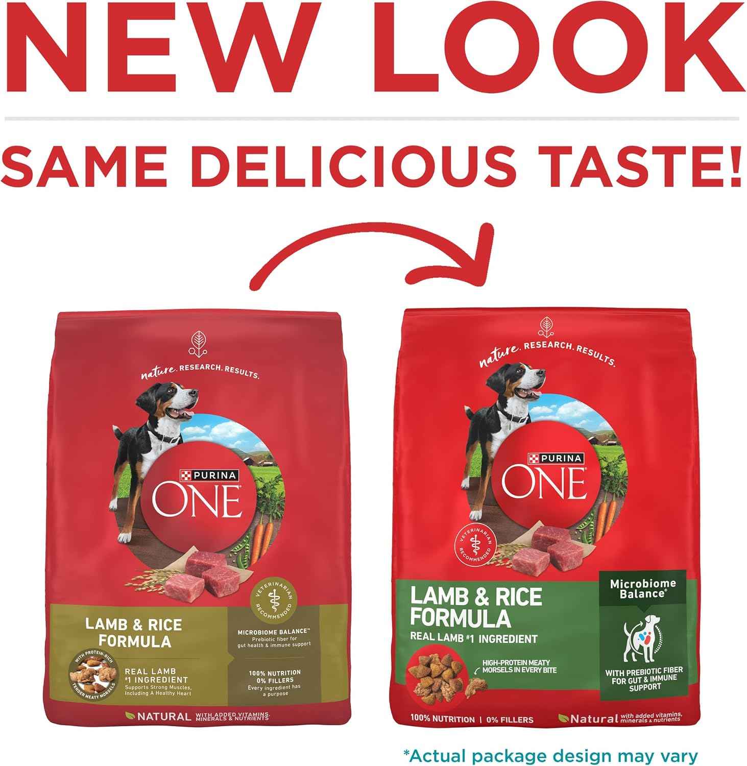 Purina ONE SmartBlend Lamb and Rice Dry Dog Food - Housewarming Gift for Multi-Dog Households, 31.1 lb. Bag