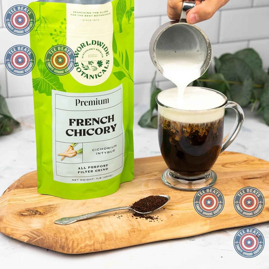 Worldwide Botanicals Imported Chicory – Elegant Café-Style Brew for the Refined Home Barista, Kosher Certified