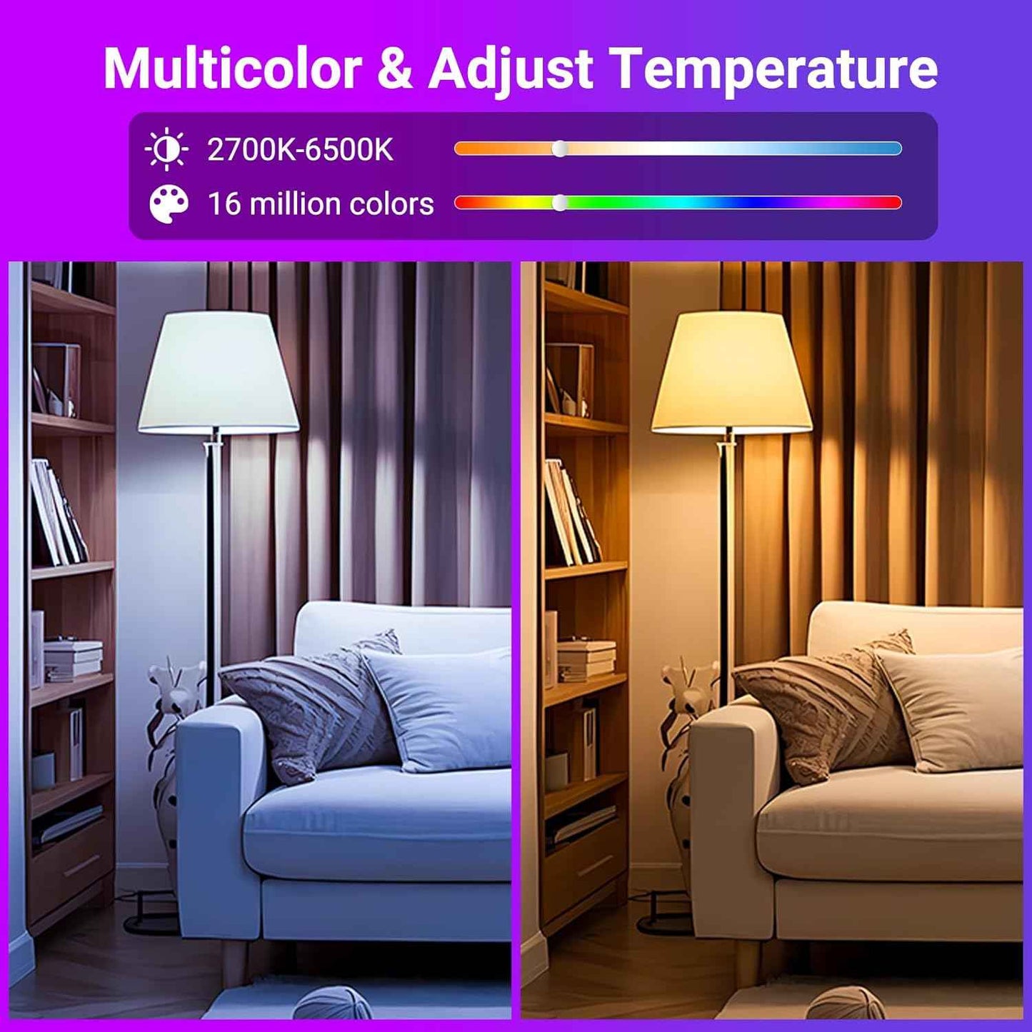TJOY Smart Light Bulbs – Child Safe Nursery Lighting, Cool Touch LED with Auto Timer and Schedule