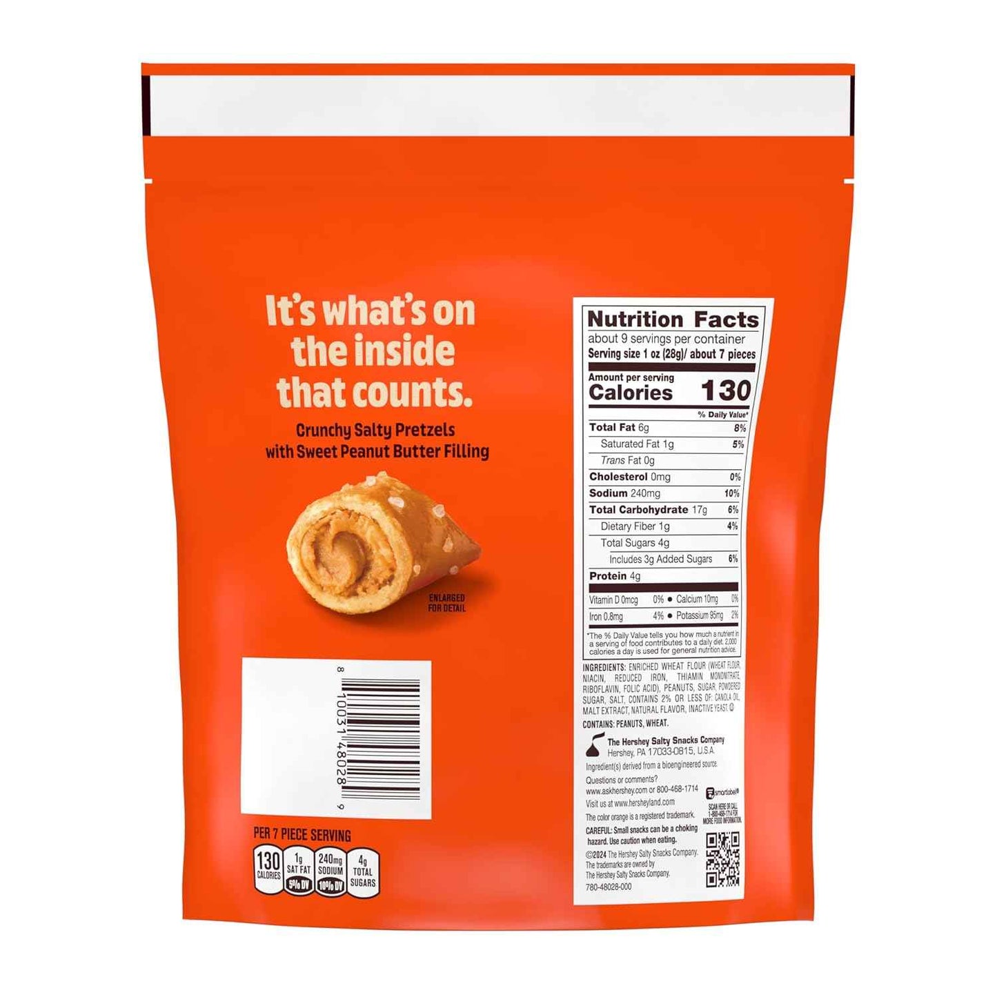 Reese's Peanut Butter Strawberry Pretzel Nuggets in Resealable Jar – Work-from-Home Snack for Home Office Desks and Break Rooms