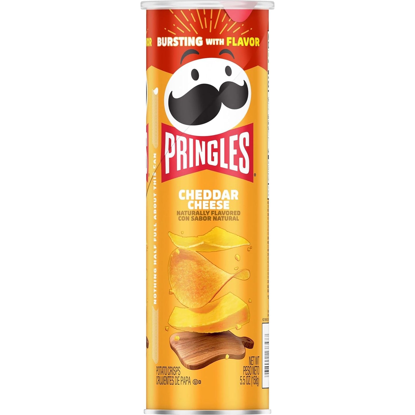 Pringles Cheddar Cheese Crisps – School Lunch Snack for Kids Lunch Boxes