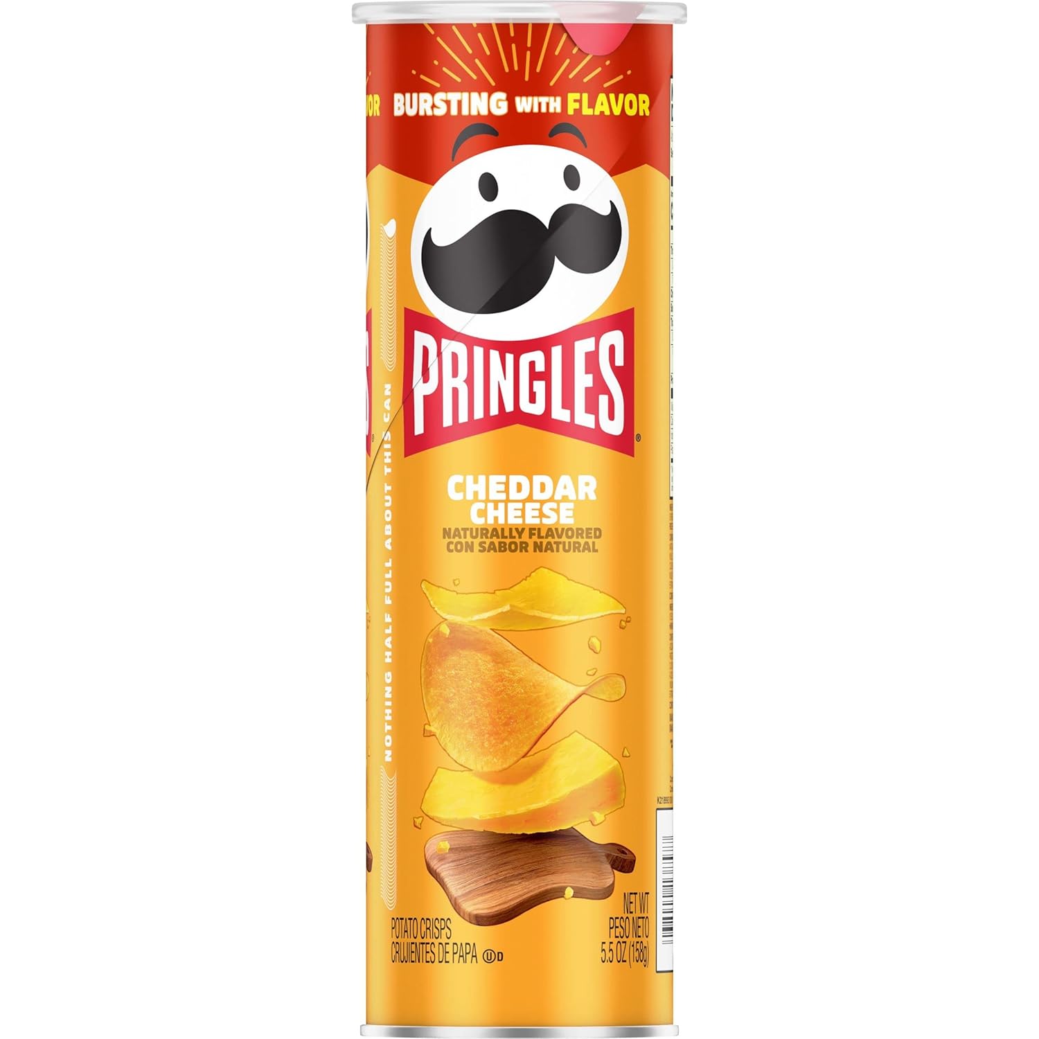Pringles Cheddar Cheese Crisps – School Lunch Snack for Kids Lunch Boxes