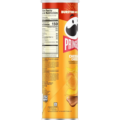 Pringles Cheddar Cheese Crisps – School Lunch Snack for Kids Lunch Boxes