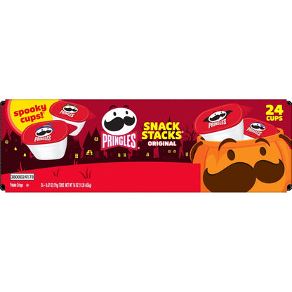 Pringles Halloween Snack Stacks – Portable Original Potato Crisp Cups for Pumpkin Patch Outings, Haunted Hayrides and Fall Road Trips