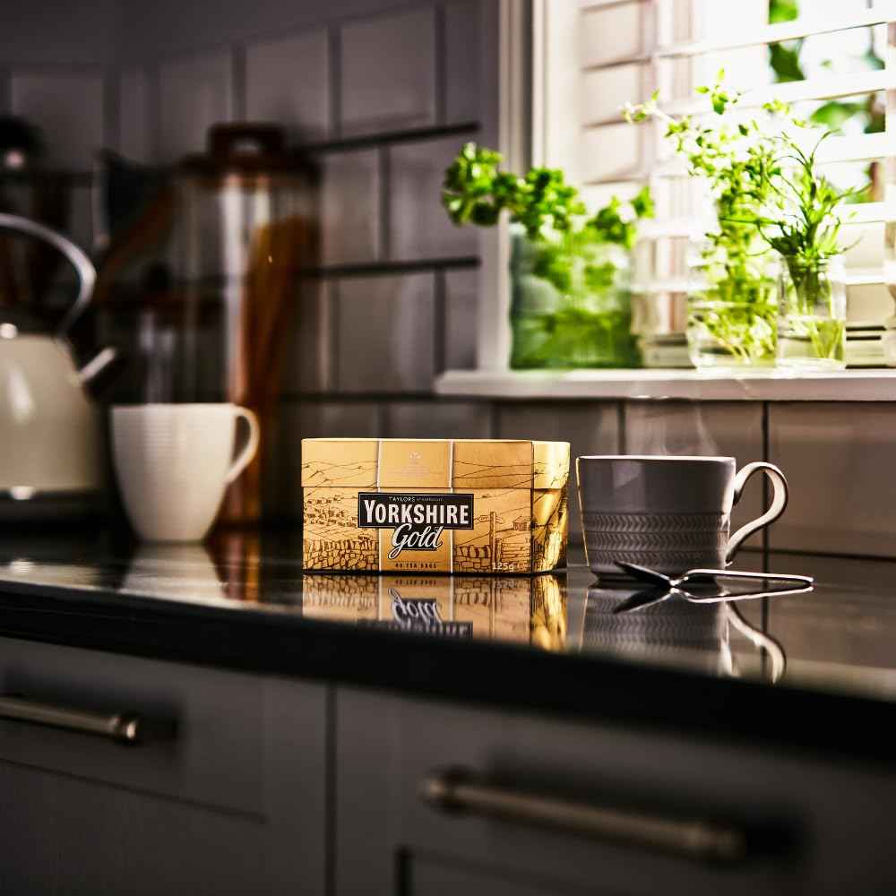 Taylors of Harrogate Yorkshire Gold Black Tea — Calming Morning Ritual Replacement for Sugary Energy Drinks