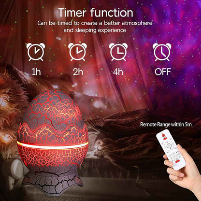 Starlux Dinosaur Egg Galaxy Projector – Personal Wind-Down Ritual Light, White Noise Machine for Deep Sleep