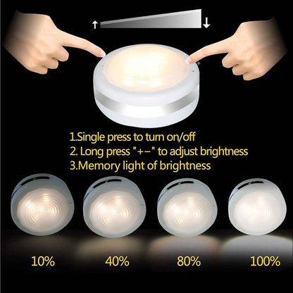 Starxing Puck Lights – Flameless Battery Lighting for Bedrooms Shared with Kids and Pets, Auto Timer