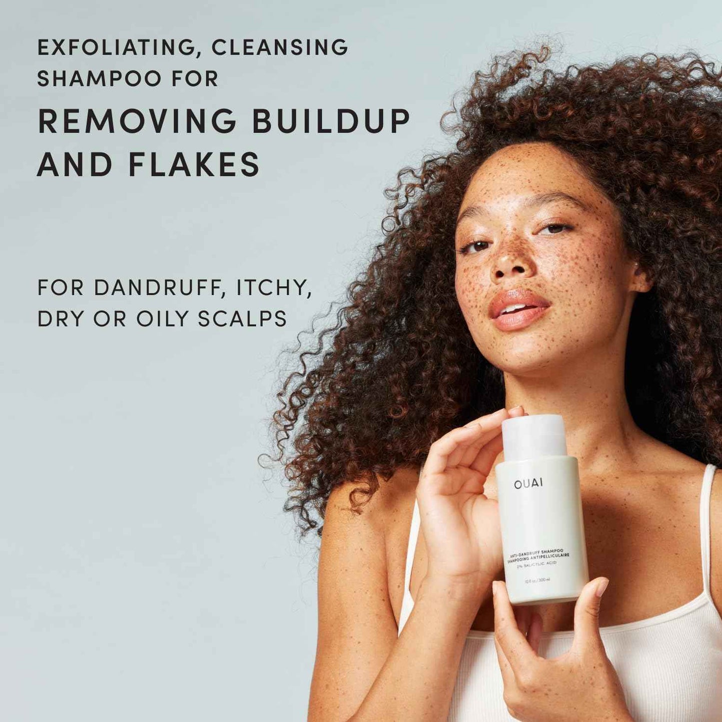 OUAI Anti Dandruff Shampoo – Calming Scalp Care Ritual for Nightly Self-Care Routine, 10 Fl Oz