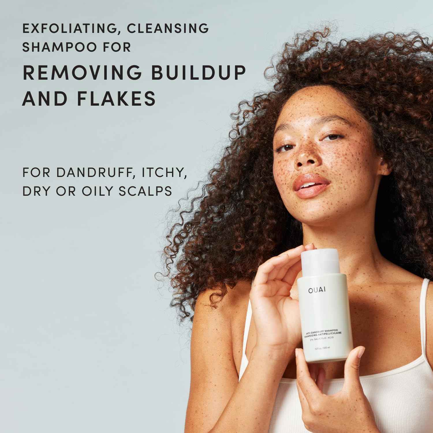 OUAI Anti Dandruff Shampoo – Calming Scalp Care Ritual for Nightly Self-Care Routine, 10 Fl Oz