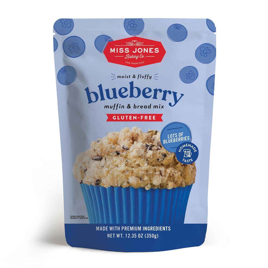 Miss Jones Baking Gluten-Free Blueberry Muffin Mix - Certified Gluten-Free for Celiac and Gluten-Sensitive Households