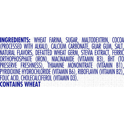 Cream of Wheat Instant Cocoa Cereal – Simple Lower Sugar Breakfast with Clean Ingredients, 10 Single-Serve Packets