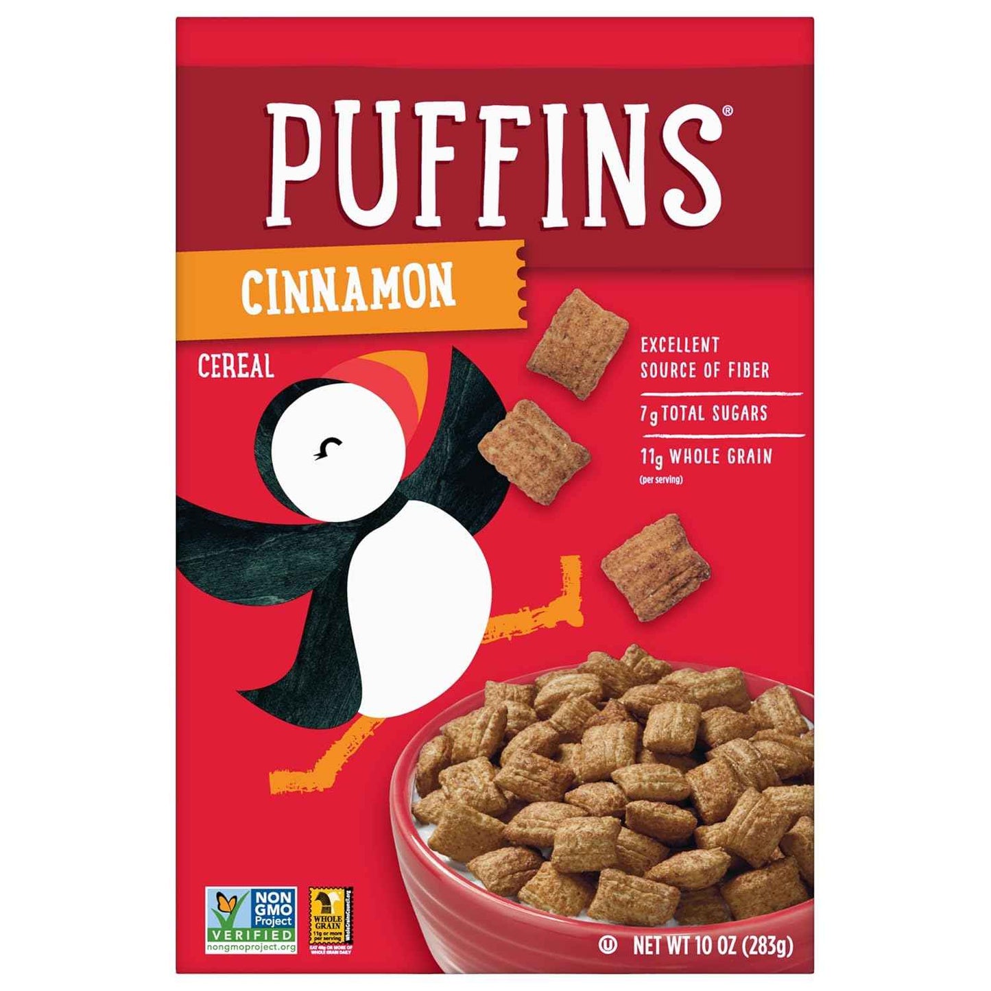 Barbara's Bakery Puffins Cinnamon Cereal – Non-GMO After-School Snack for Hungry Kids