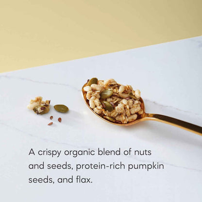 Nature's Path Organic Pumpkin Seed + Flax Granola – Lightweight Trail Snack for Hiking and Backpacking, 6g Protein