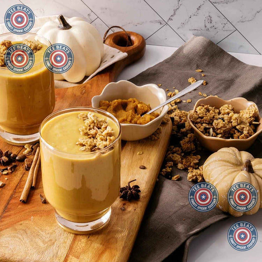 PBfit Pumpkin Spice Peanut Butter Powder for Study Break Fuel, 7g Protein in Seconds