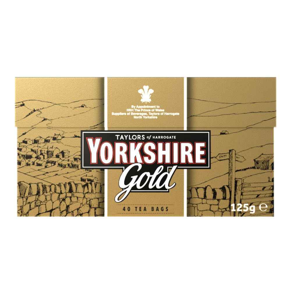 Taylors of Harrogate Yorkshire Gold Black Tea — Calming Morning Ritual Replacement for Sugary Energy Drinks