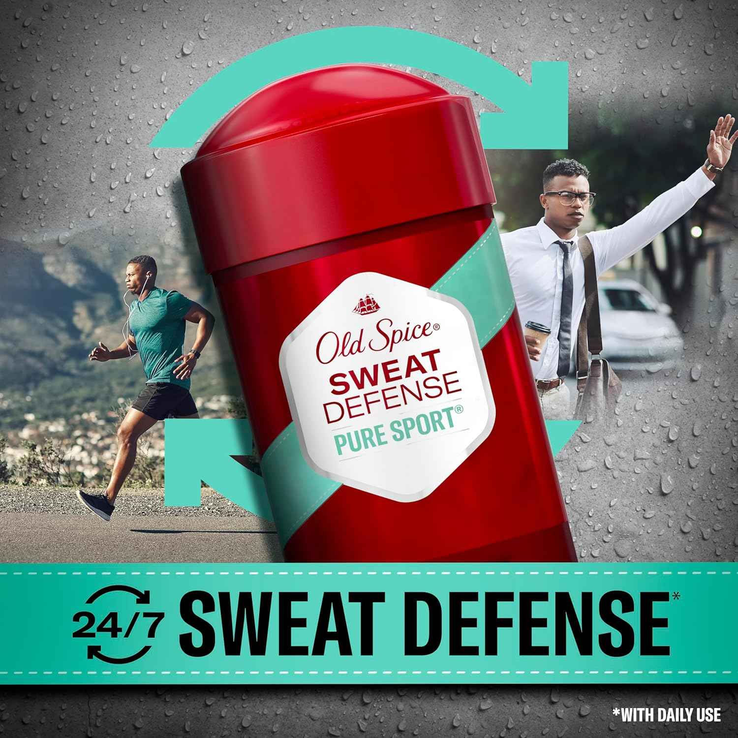 Old Spice Pure Sport Plus Antiperspirant – 48-Hour Protection for Daily Shower and Wind-Down Routine