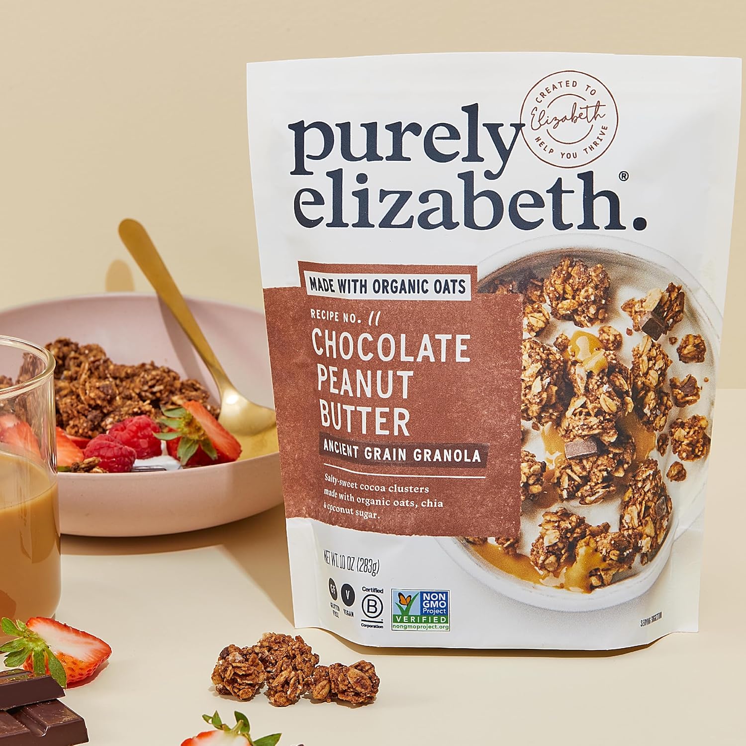 Purely Elizabeth Chocolate Peanut Butter Ancient Grain Granola – Trail-Ready Fuel for Hiking and Cycling Adventures
